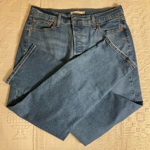 Levi's Wedgie Straight Button Front Jeans